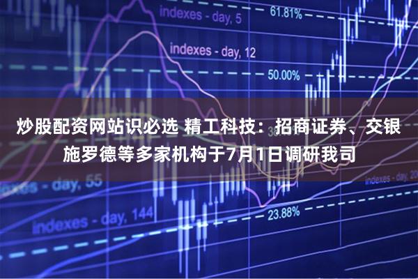 炒股配资网站识必选 精工科技：招商证券、交银施罗德等多家机构于7月1日调研我司